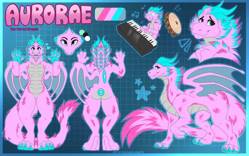 Thumbnail Ref Sheet by KookieKrafts - Explore furry