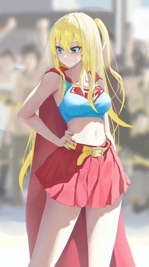 Thumbnail CheetahSperm18 Showcases Supergirl Cosplay in animemidriff Realm