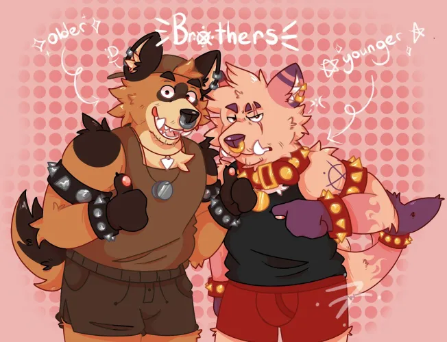 Thumbnail Astrogranite's 'Brothers By Me': Artistic Expression in furry Category