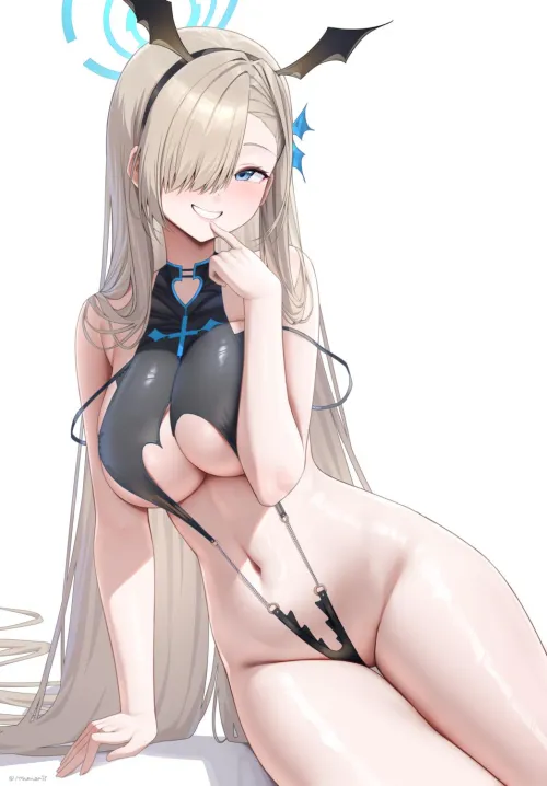 Thumbnail Sizzling Asuna in Sling Bikini: Ecchi Delights