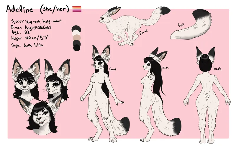 Thumbnail Creative Journey: First-ever Hybrid Fursona by Ang3lF00dCak3 | Furry