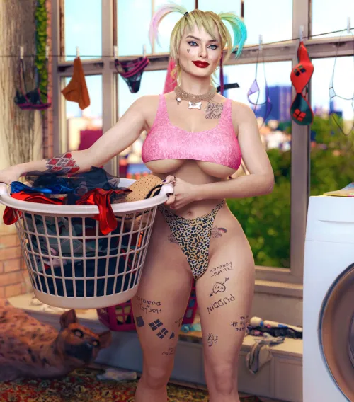 Thumbnail Harley Quinn's Laundry Adventure: A Tease from Agent_4_tea_se7en DC