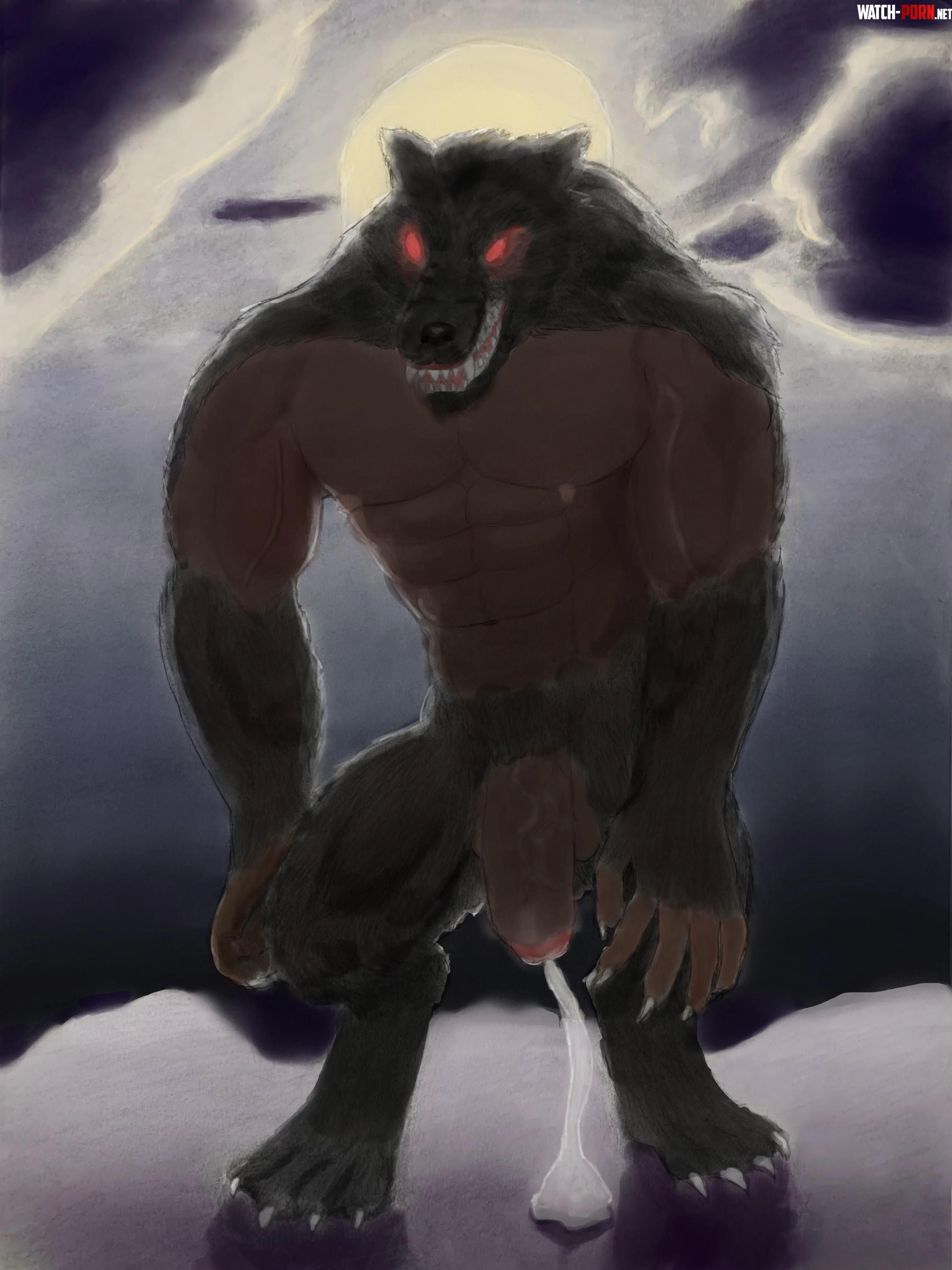 Wolf Under the Moon JayceeNSFW by Wakanlover9519