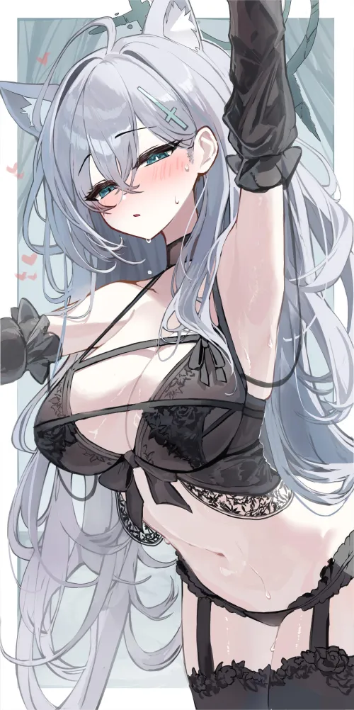 Thumbnail Shiroko Terror Stuns in Luxurious Lingerie Line