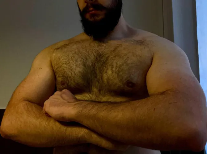 Thumbnail Sad_Manufacturer2370's Pecs Display: Got Milk and More | InsanelyHairyMen Showcase