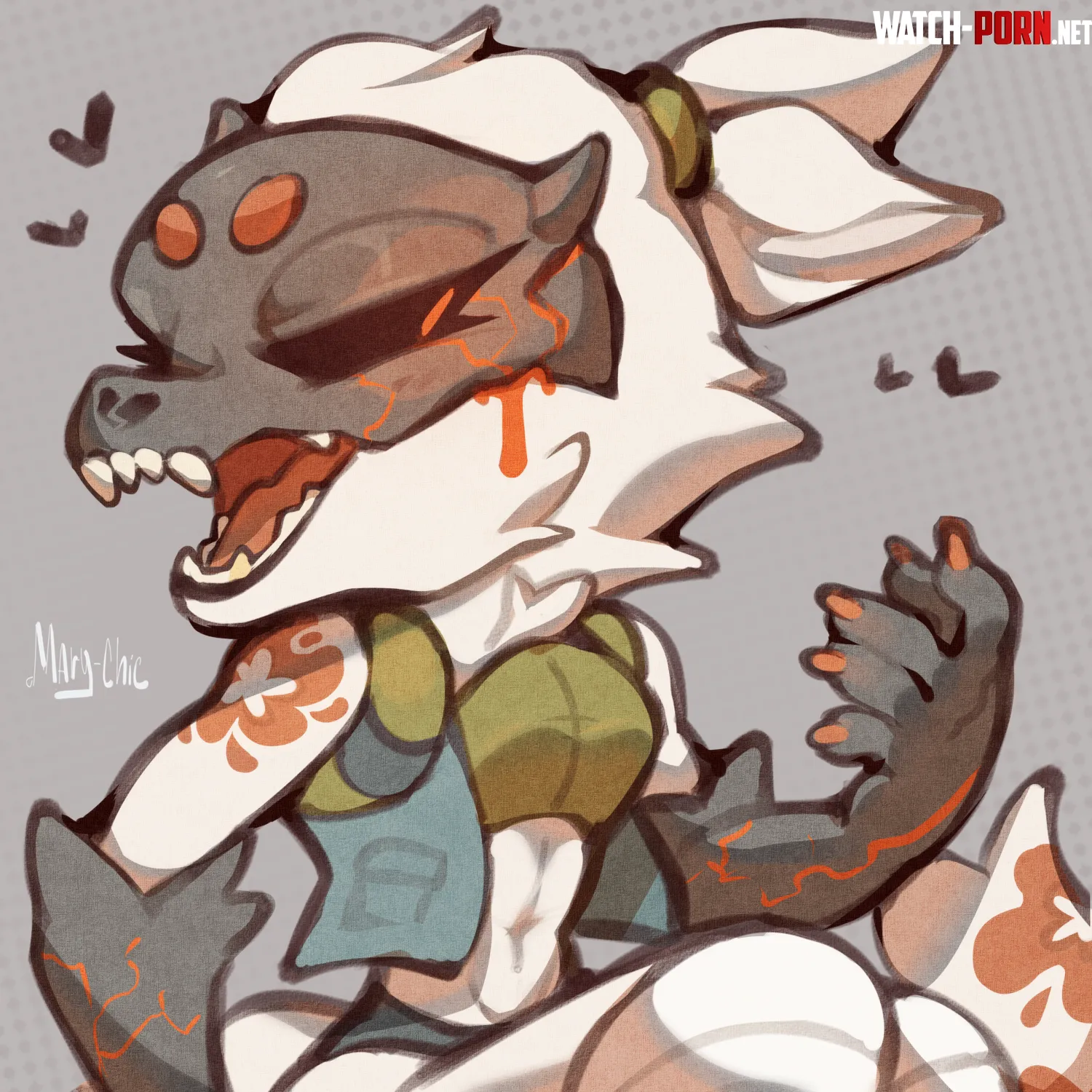 Skulldog follower redesign This was done during yesterday stream x3 Art by me by Marychic3908