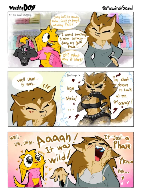 Thumbnail Revealing a MazingDOG Comic by MazingSand