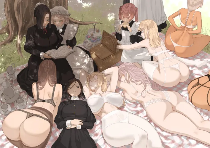 Thumbnail Enchanting Milf Maid Picnic Original by Zewen_Senpai in AnimeMILFS