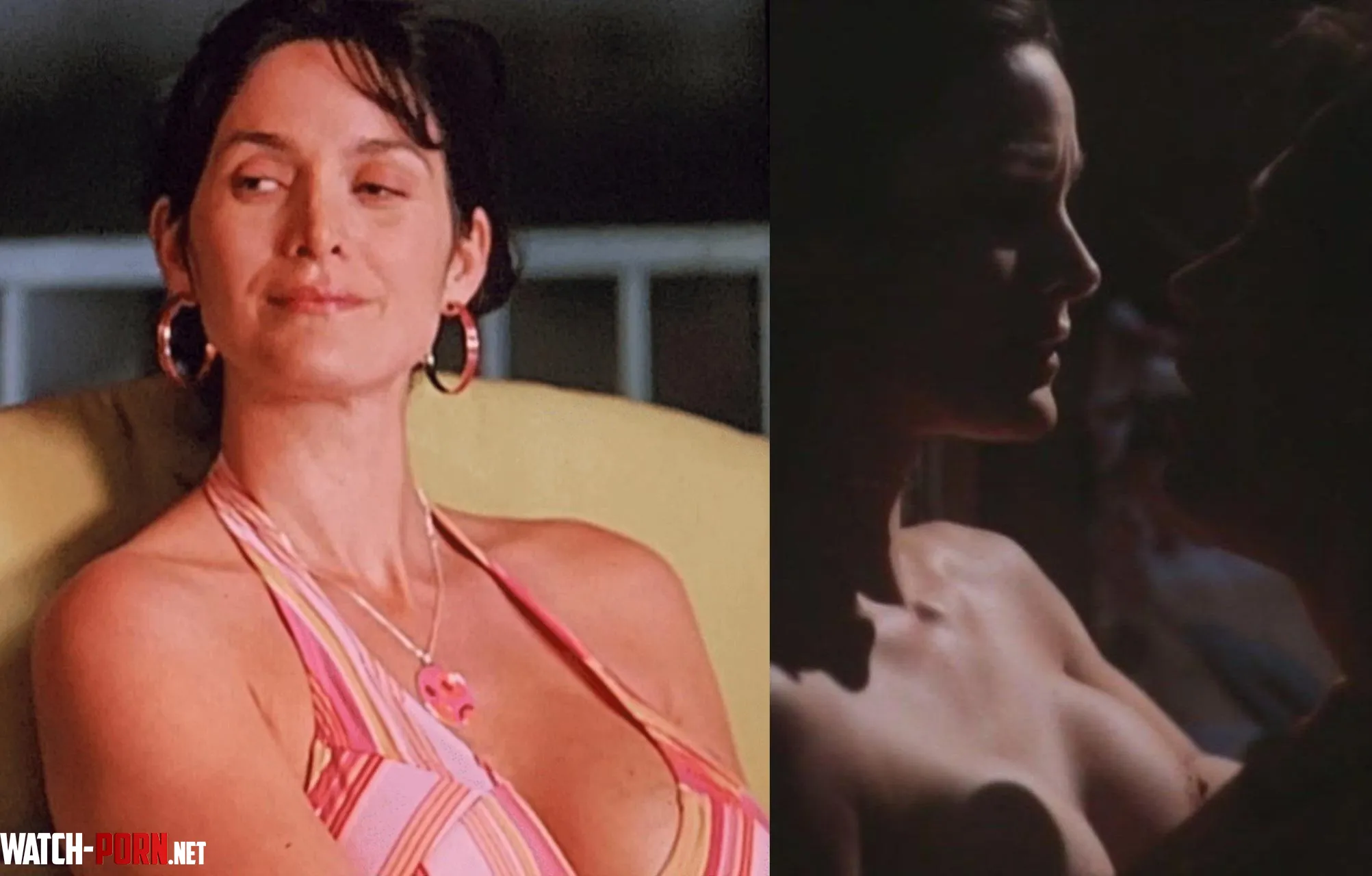 Carrie Anne Moss On and Off Left Chumscrubber 2005 Right The SoftKill 1994 by Purple_Lead5289