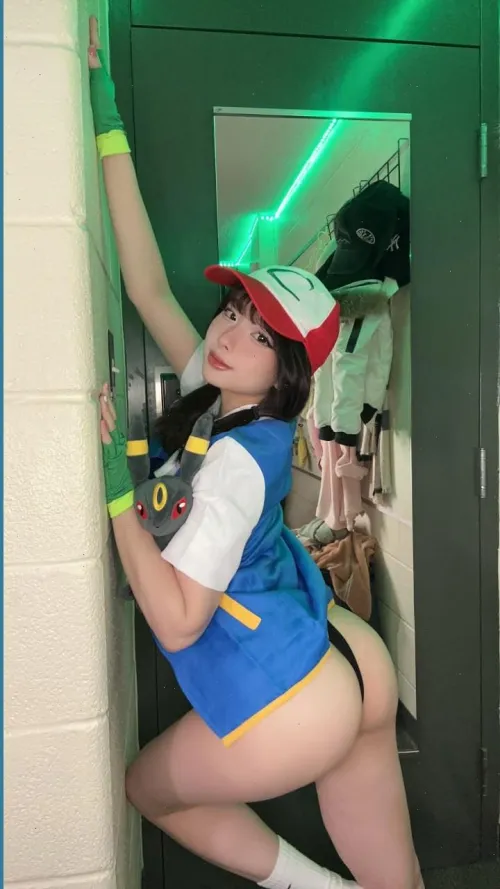 Thumbnail Unveiling Ash Ketchum Cosplay by Mya - A cosplaybutts Highlight