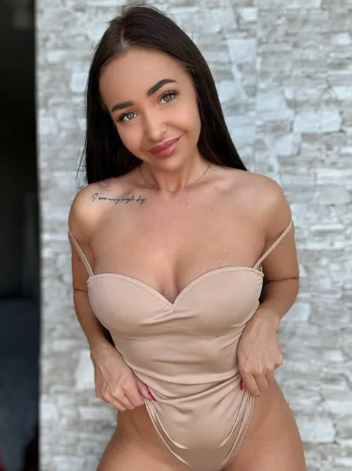 Thumbnail GabrielaBelt Stuns in Lingerie-Inspired Bodysuit Look