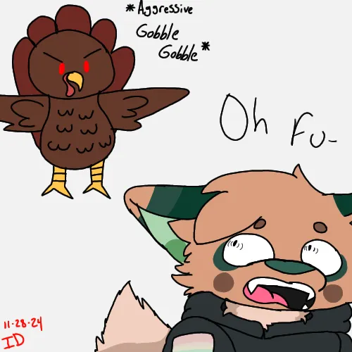 Thumbnail Chaos with OC: Turkey Day Furry Art Delight by IdioticDemigod