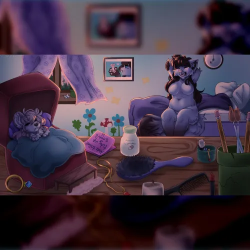 Thumbnail Sugarwuff's ‘Sleepy Art’ Unveiled - Feel the Furry Serenity