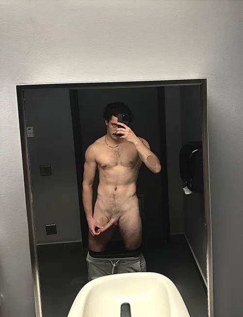 Thumbnail Public Washroom Nudes: A Bold Display by McSteezi