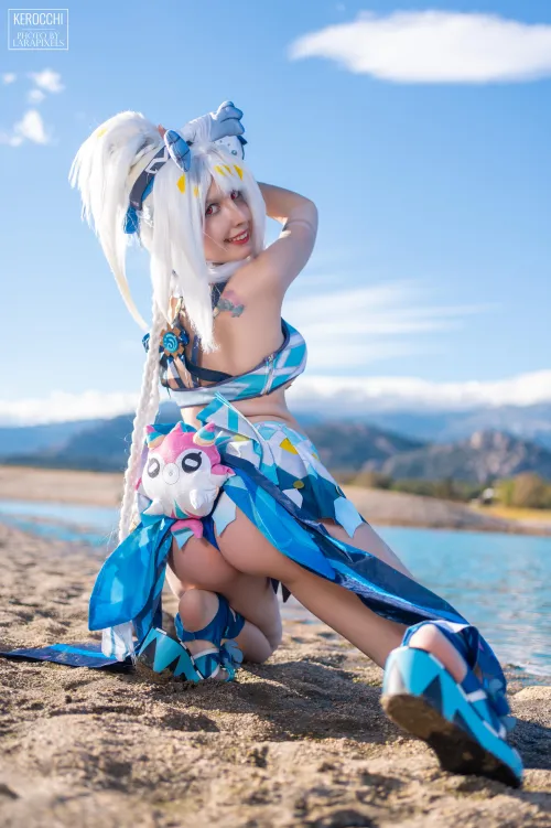 Thumbnail Kerocchi's Mualani's Booty Genshin Impact Cosplay: A CosplayLewd Showcase