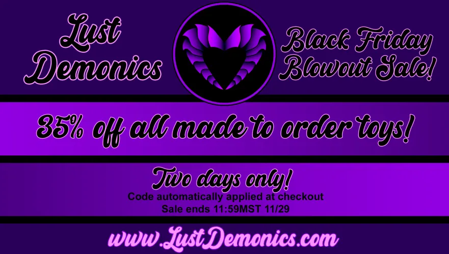 Thumbnail Black Friday Sale: 35% Off Lust Demonics Toys! | BadDragon