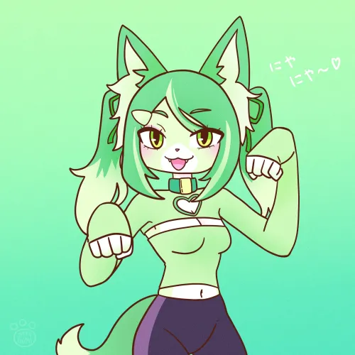 Thumbnail Midori's Furry Art: An Expressive Piece by shifugumi