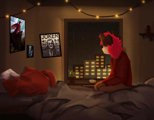 Thumbnail Important-Tea0's Cozy Evenings: A Furry Art Creation