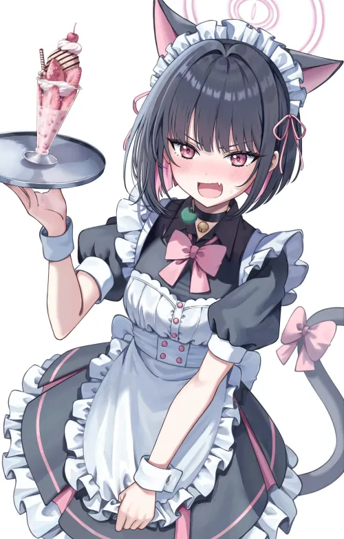 Thumbnail CheetahSperm18 presents Maid Kazusa Blue Archive in Nekomimi Realm