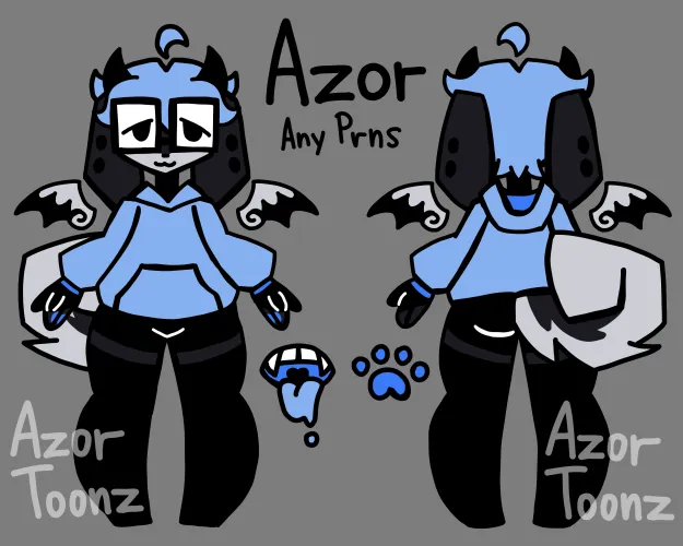 Thumbnail AzorToonz Presents a New Fursona Ref - Furry Art Delight