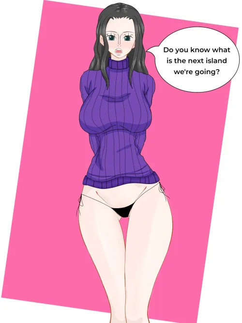 Thumbnail VisceroFP's Sensual Display: Nico Robin in Light Panties Beckons with VisceroFP