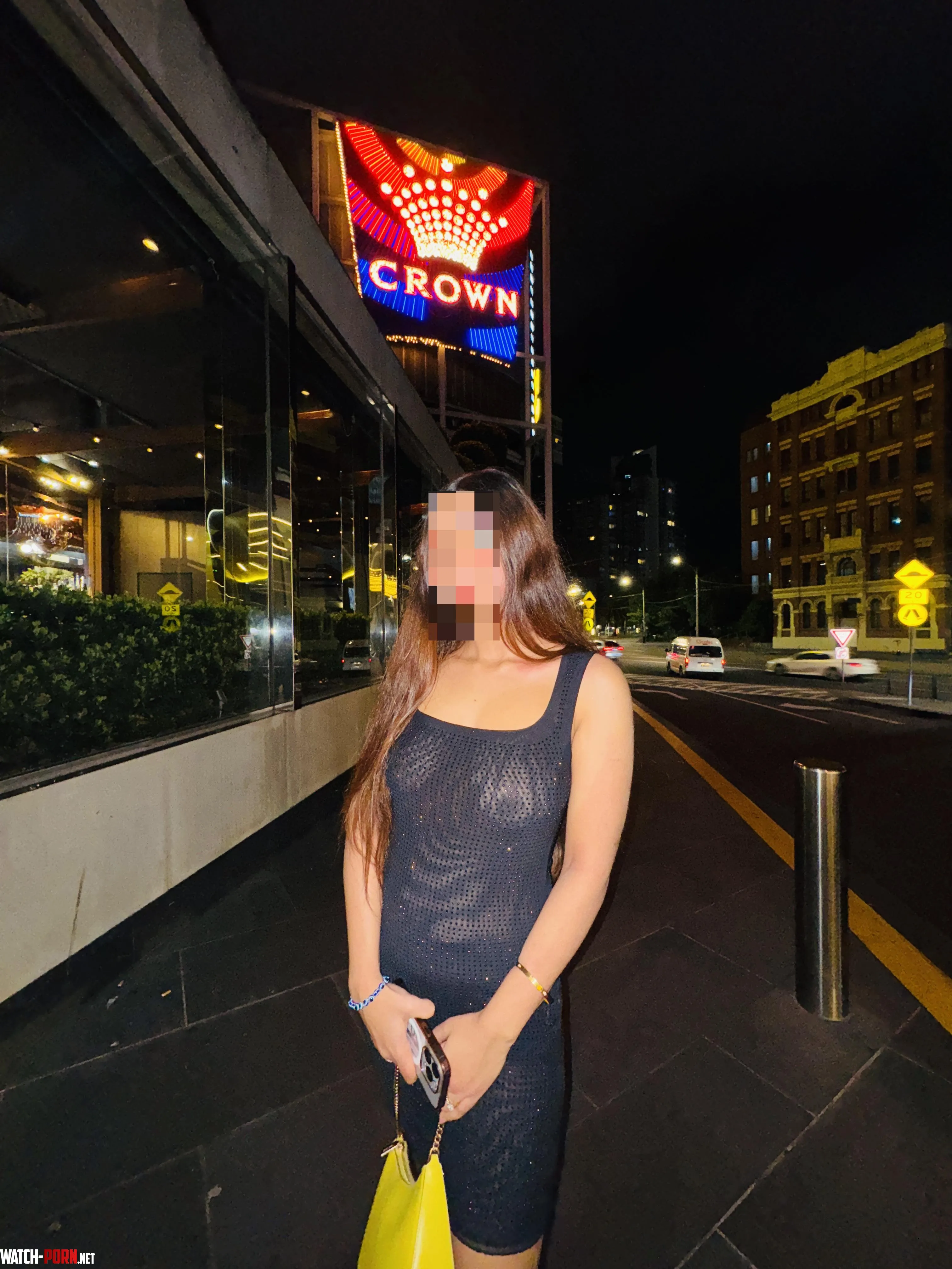 Just a see through dress in the streets of Melbourne  by Special-Flamingo-985