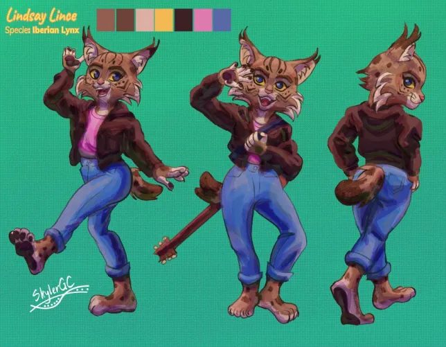 Thumbnail Meet Lindsay Lince: My Furry Character by SkylerGC | Furry Category