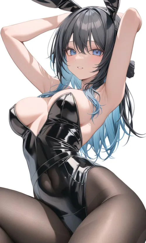 Thumbnail BlackBlue Bunny Girl by CheetahSperm18 - Animebodysuits