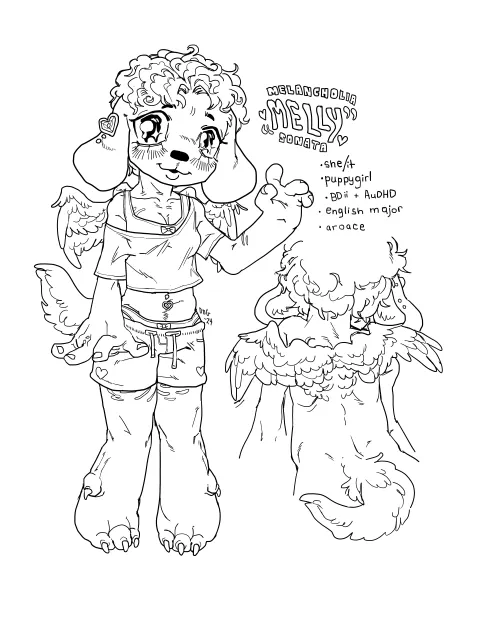 Thumbnail Developing OC: Ask Melly a Question for Character Art by donburidog in Furry Category