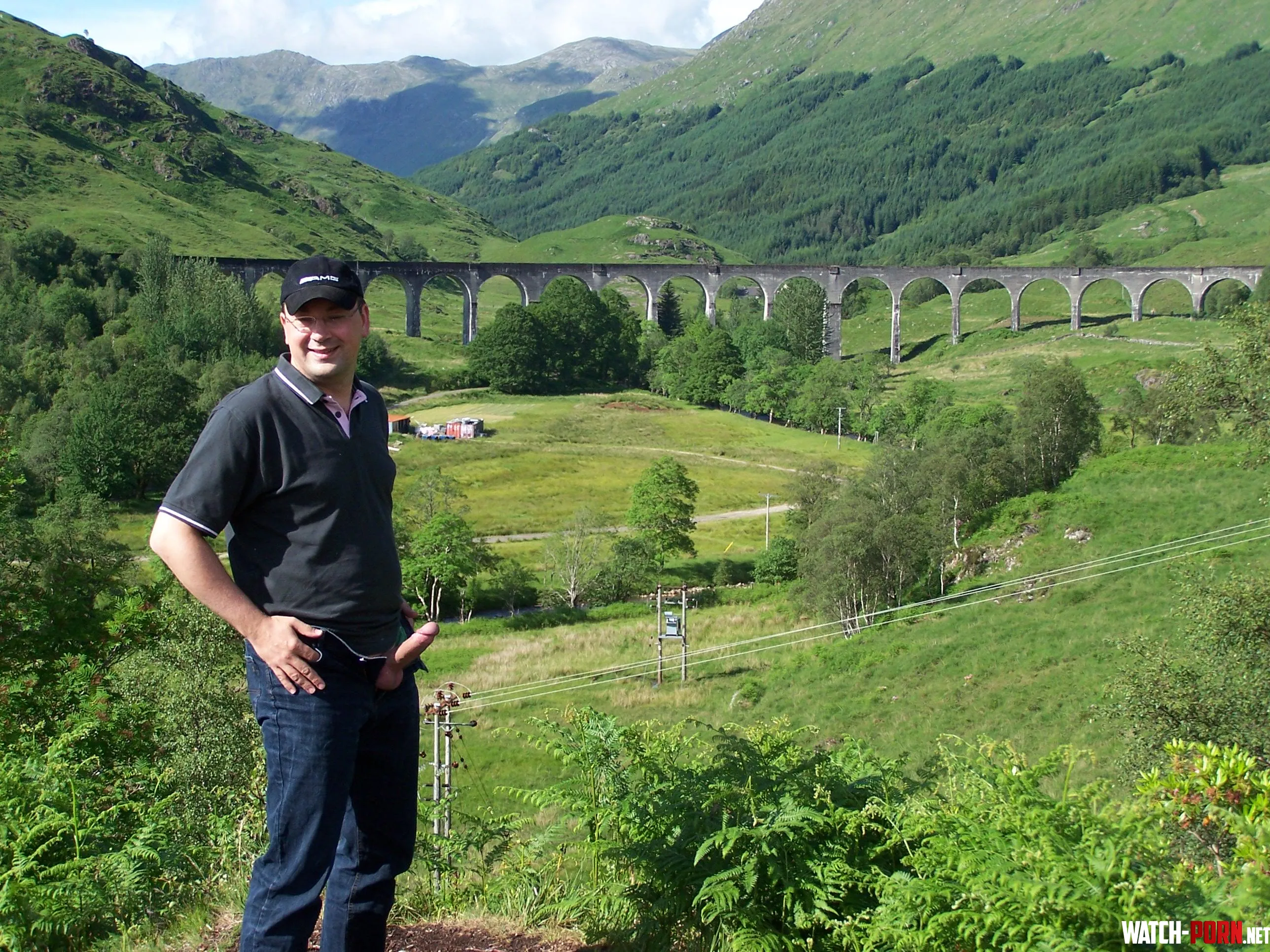 My magic wand in front of Glenfinnan Viaduct Scotland known from Harry Potter by Samuel_Spritzer