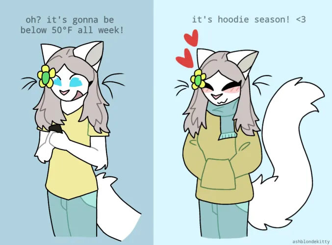 Thumbnail Hoodie Season by Ashblondekitty | Furry Category