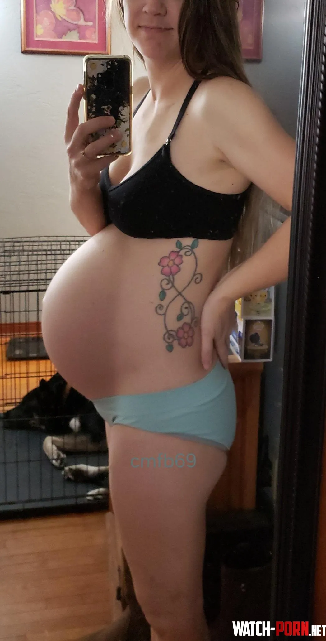 Pregnant belly on my petite body by cmfb69