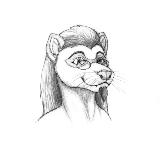 Thumbnail Furry Artistry at its Best: Skylor the Ferret Gift Sketch by YinepuS