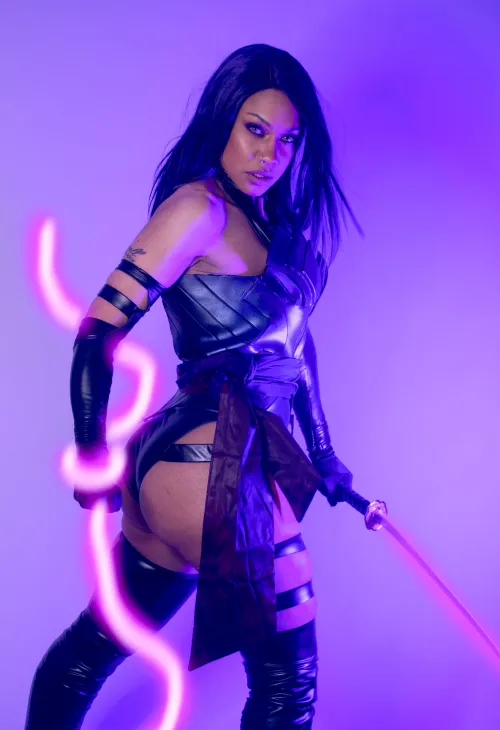 Thumbnail Cosplaybutts: Psylocke Transformation by naught3