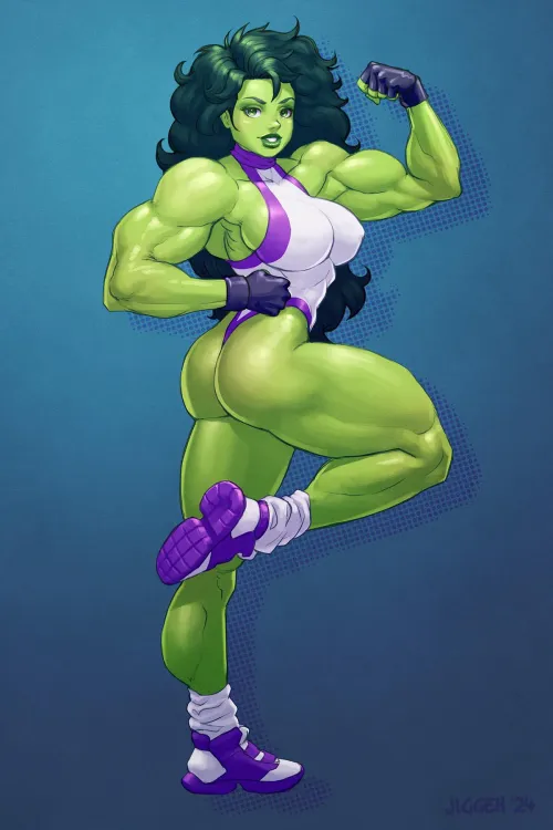 Thumbnail SheHulk Marvel Art: Jiggeh's Masterpiece