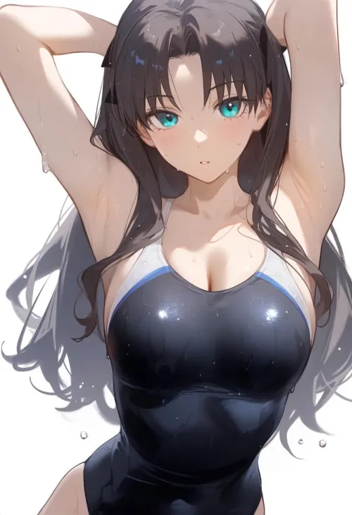 Thumbnail Rin Tohsaka Fate/Stay Night by CheetahSperm18 - Animebodysuits