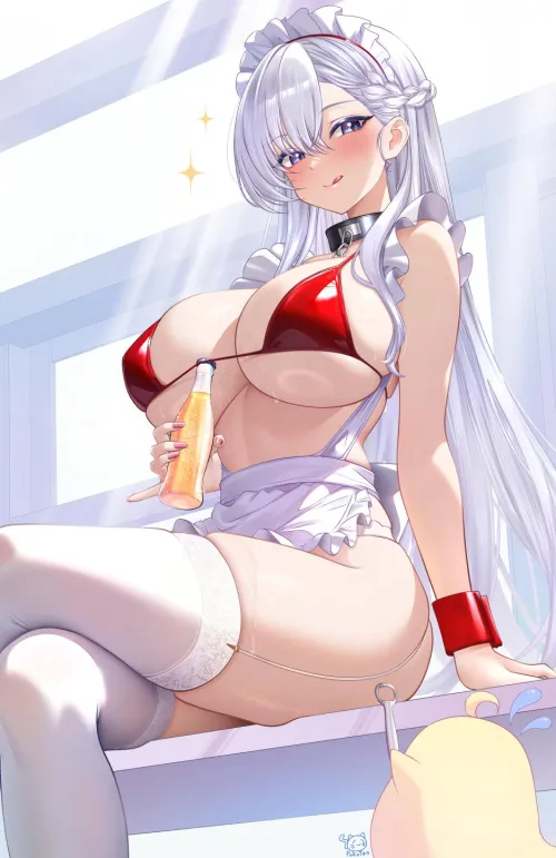 Thumbnail Naval Charm: Belfast Azur Lane Allure by CheetahSperm18