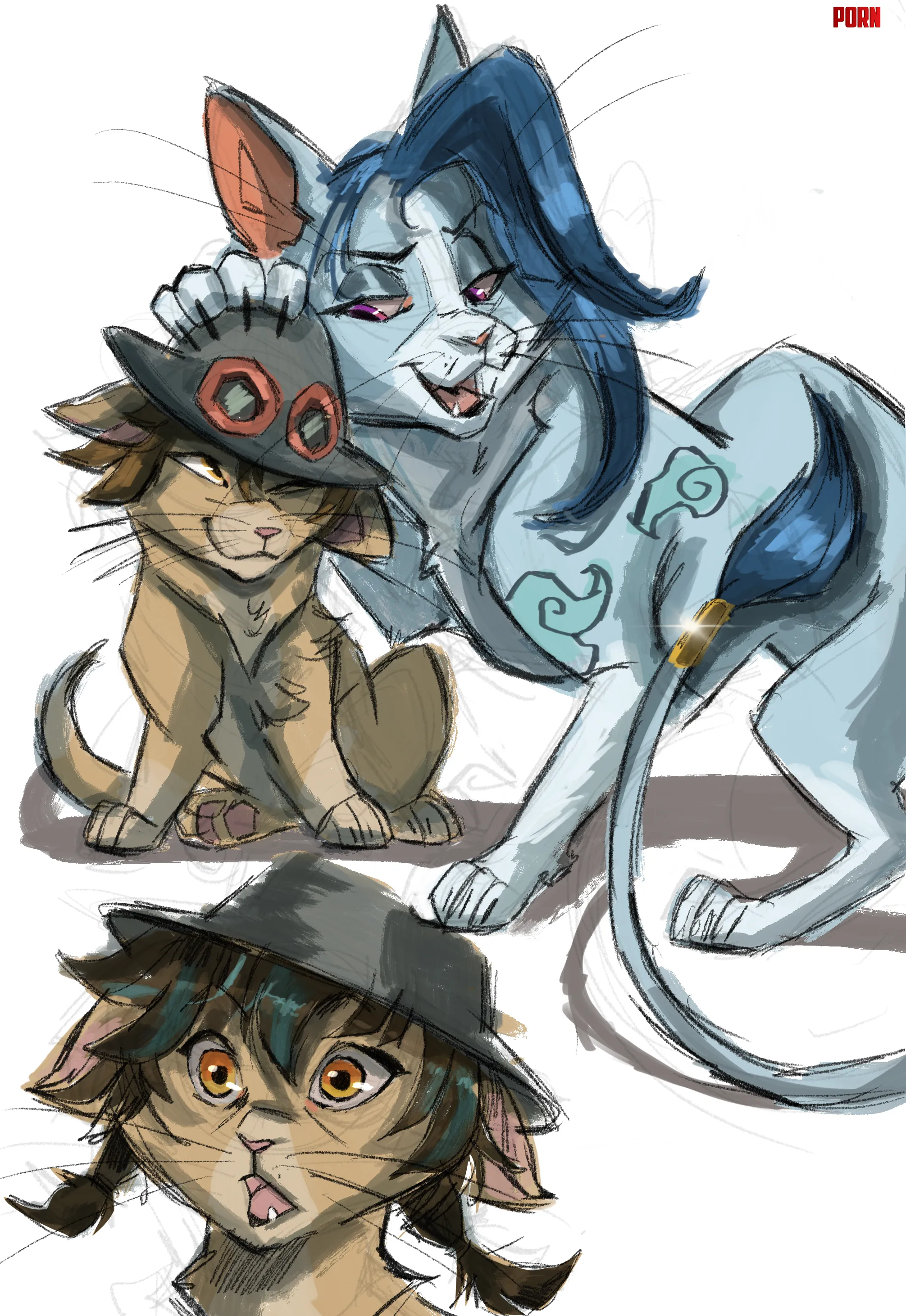 Some arcane kittens because I cant draw people  by wingedWolf333333333