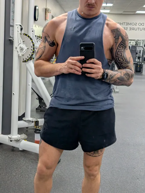 Thumbnail Success at Arm Day: A Tattooed Tale by natural_progress16 | HotGuyswithTattoos