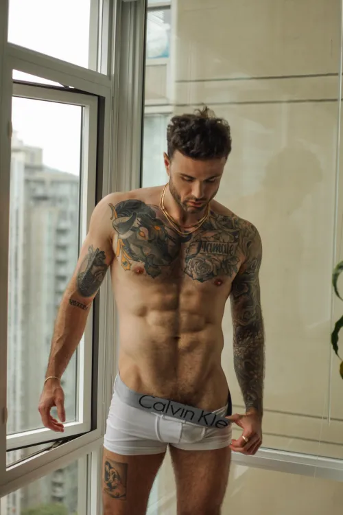 Thumbnail Time Spent at the Gym vs. Jerking Off: More Shots from This Shoot by Coshjoleman in Hot Guys With Tattoos Category