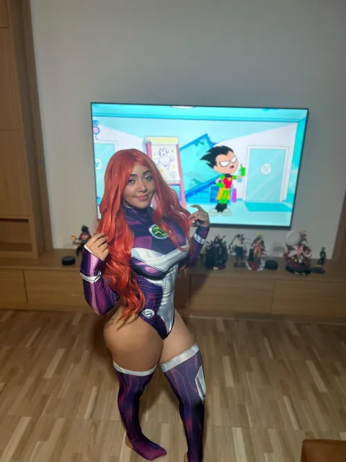 Thumbnail ForeverHot1596 Presents Starfire by Jade Miura: An Alluring Cosplaybutts Edition