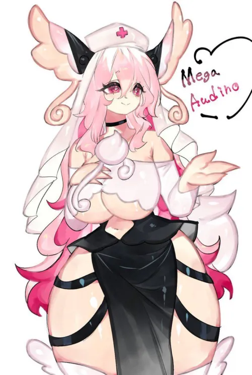 Thumbnail Experience Mega Audino as the Ultimate Nurse in PokePorn