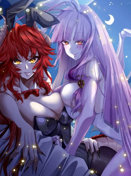 Thumbnail Double Vision: Zentreya & Matara Kan Unite by EngineeringThick8110 | MonsterGirl