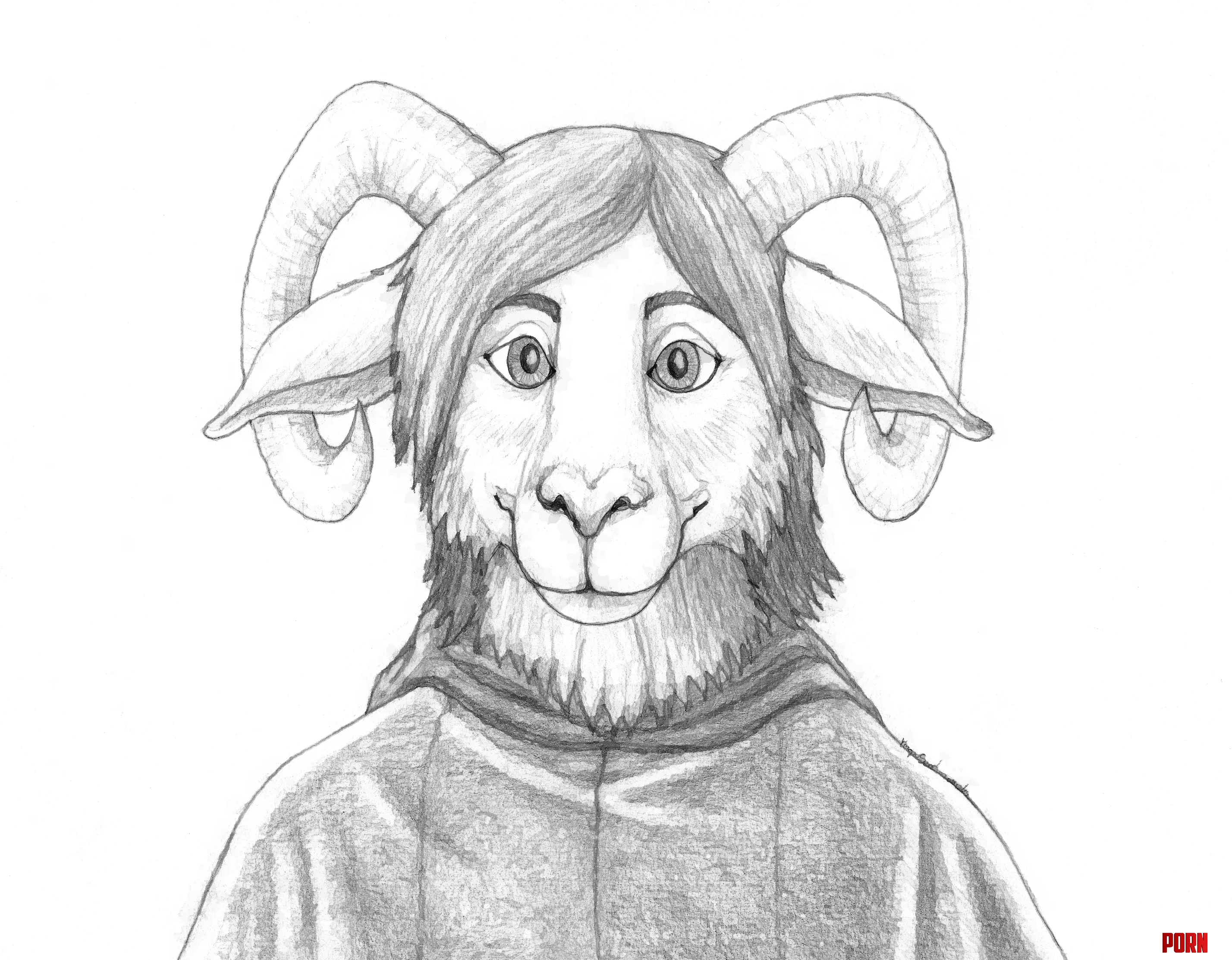 Theodore the alpacagoat friar gift sketch for an another friend my art by YinepuS