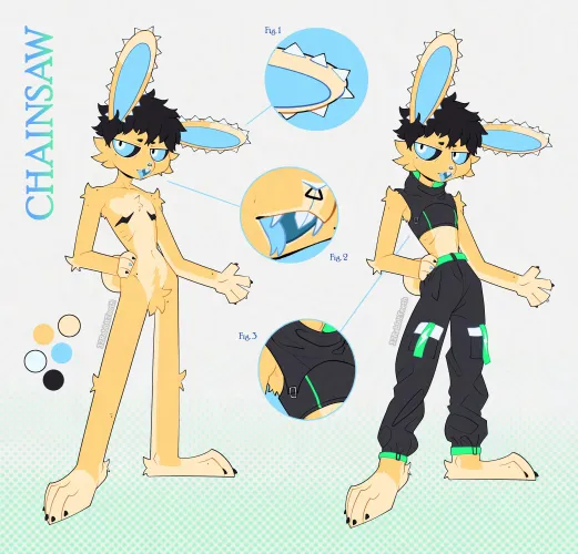 Thumbnail Immerse in the Furry Universe: CHAINSAW OC by 32RabbitTeeth