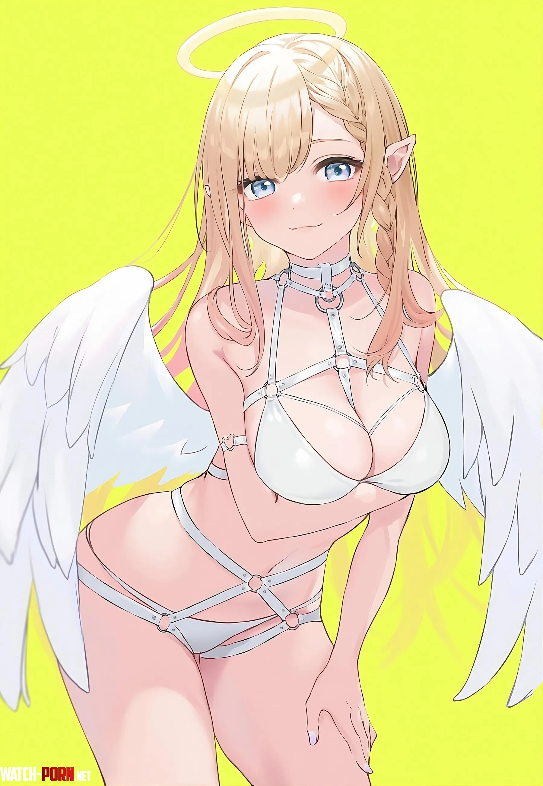 White swimsuit angel Artists OC by marxsander2016