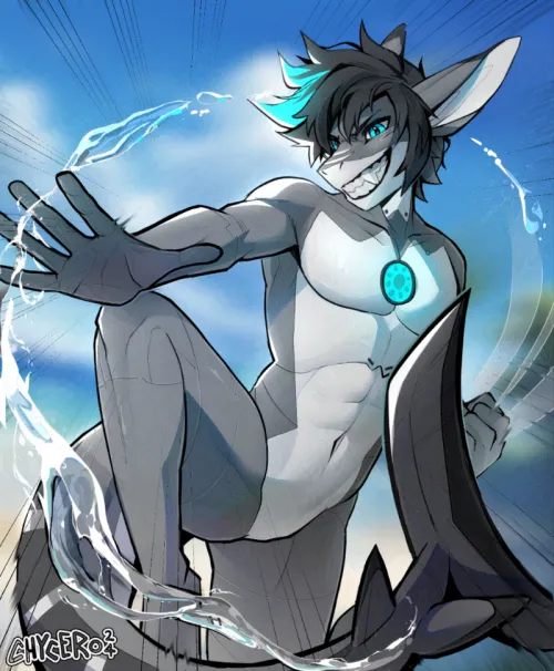 Thumbnail Aqua Strike: chycero's Furry Commission | furry Creations