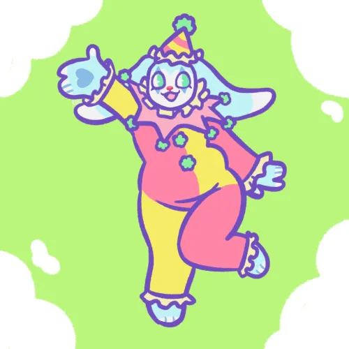 Thumbnail Introducing Croustillon the Clown Bunny: A New Sona by goophanim | Category: Furry