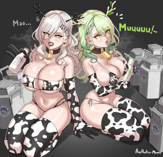 Thumbnail Cow Bikini Fauna Hololive by A_MASSIVE_PERVERT | OppaiLove Category