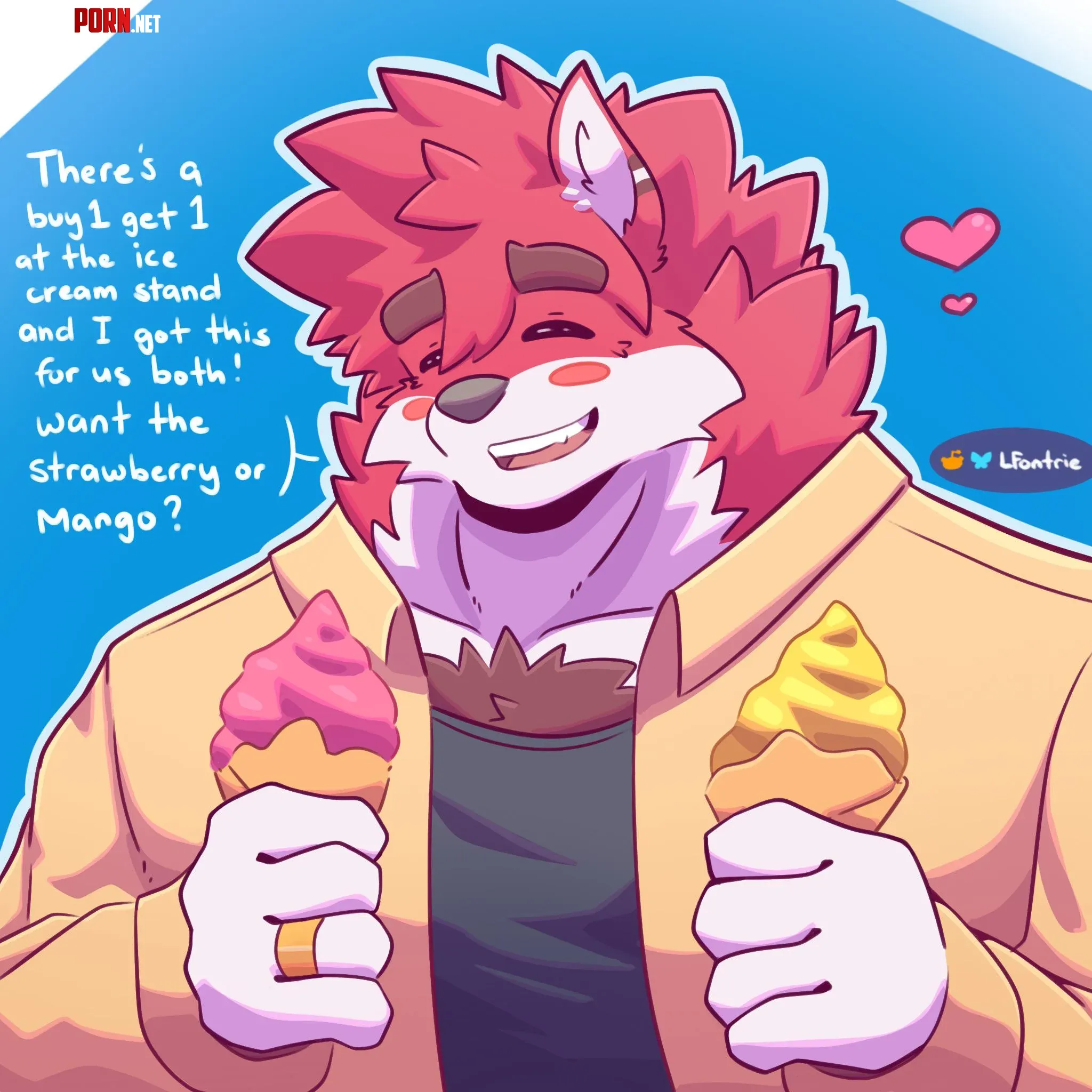 Ice Cream Date  Art by Me  by LFontrie